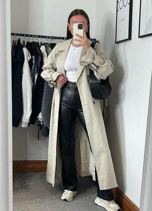Тренч у стилі zara 🥰 46, бежевый
