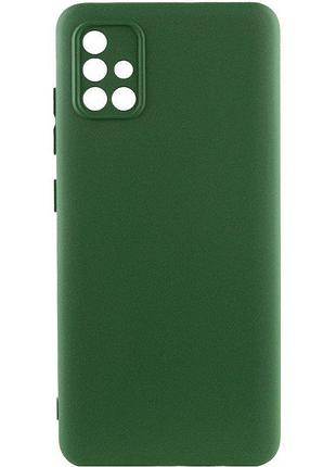 Чохол-накладка bizon android захист камери для samsung a51 4g темно-зелений
