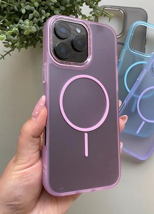 Чохол-накладка case lab new color для iphone 15 рожевий