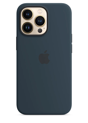 Чохол-накладка silicone case abyss для iphone 13 pro синій