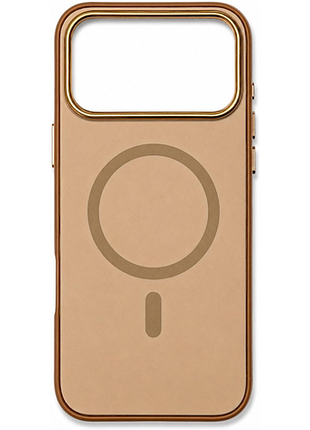 Чохол-накладка bizon monochrome для iphone 17 pro світло-коричневий