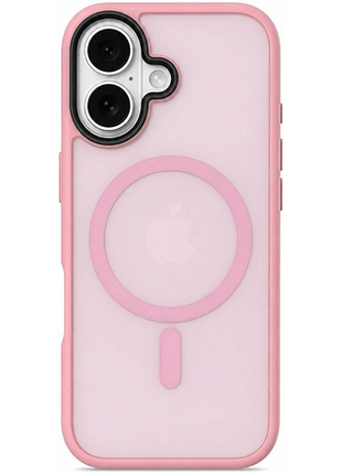 Чохол-накладка case lab nebula ring для iphone 16 рожевий