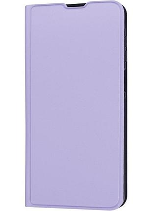 Чохол-книжка fibra lite для xiaomi redmi note 14 4g світло-фіолетовий
