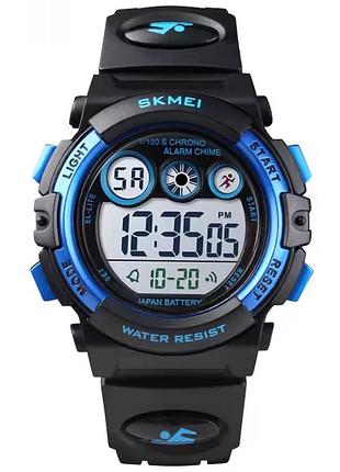 Дитячий наручний годинник skmei kids darkblue кварцовий, водостійкий.