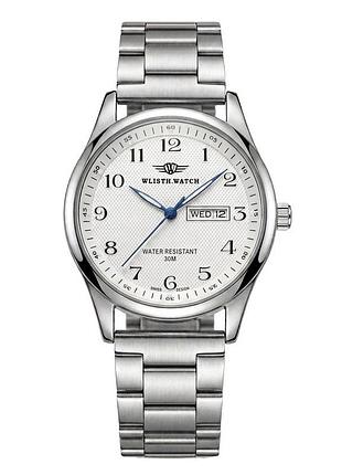 Мужские наручные часы hemsut standart silver metal механические, 2 ремешка.