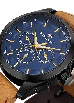 Мужские наручные часы forsining walker limited new минеральное стекло, классические.