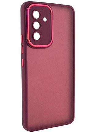Чохол-накладка case lab nebula захист камери для samsung a05s бордовий