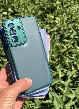 Чохол-накладка case lab nebula захист камери для samsung a05s бордовий 2