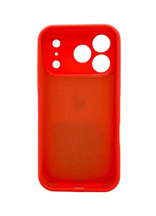 Чохол-накладка silicone full aa camera protect для apple iphone 17 pro max peach помаранчевий 3