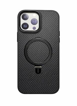 Чохол-накладка case lab carbon ring для iphone 13 pro max чорний