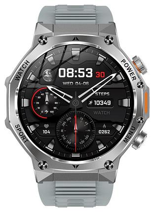 Мужские смарт, часы uwatch surf x pro silver grey 2 ремешка.