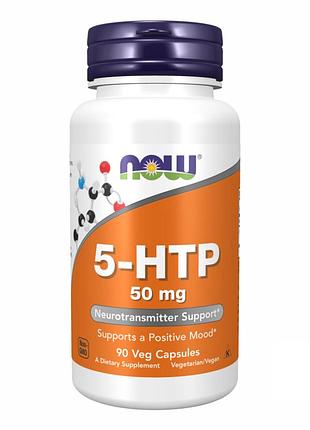 5-htp, now foods, 50 мг, 90 капсул, для щоденного раціону.