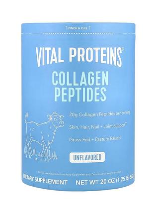 Колагенові пептиди vital proteins без смаку для шкіри та суглобів, 567 г