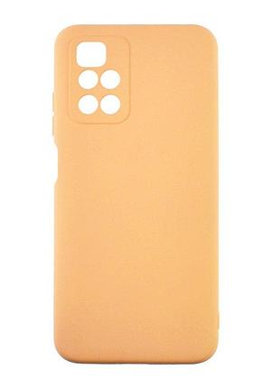 Чохол-накладка bizon android для xiaomi redmi 10 pink пісочний бежевий