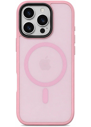 Чохол-накладка case lab nebula ring для iphone 16 pro рожевий