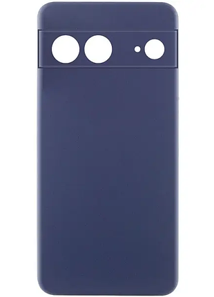 Чохол-накладка bizon soft silicone android захист камери для google pixel темно-синій (ks000041803)