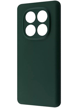Чохол-накладка silicone case full xiaomi redmi note 14 pro+ зелений