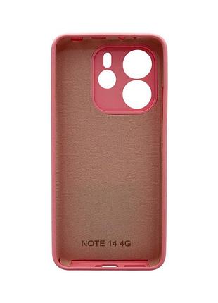 Чохол-накладка cosmic silicone android для xiaomi redmi note 14 4g рожевий 3