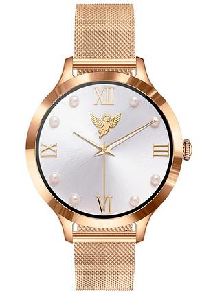 Женские смарт, часы uwatch vip lady butterfly gold с браслетом.