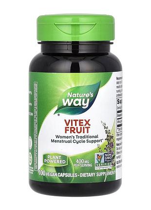 Витекс фрукты, nature's way, 100 капсул, для ежедневного рациона.