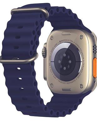 Розумний годинник smart hk 8 pro max amoled 49mm синій