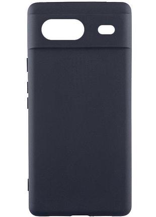 Чохол-накладка bizon soft silicone android захист камери для google pixel чорний
