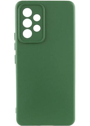 Чохол-накладка bizon android захист камери для samsung a52 темно-зелений