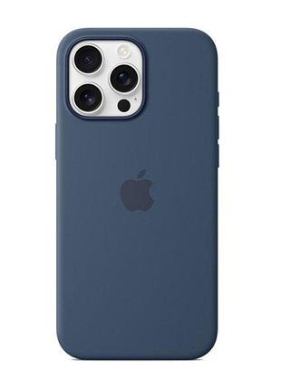 Чохол-накладка silicone case denim для iphone 16 pro