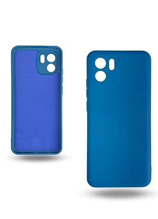 Чохол-накладка bizon android захист камери для xiaomi redmi a1 темно-синій