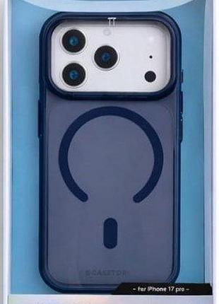 Чохол-накладка casetori aluminium для iphone 17 pro синій