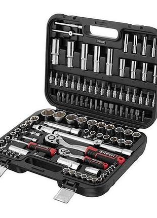 Набор инструментов 1/2 1/4, 110 ед., super lock cr-v et-8110 тм intertool