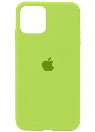 Чохол-накладка silicone full aa open cam для apple iphone 11 pro max зелений