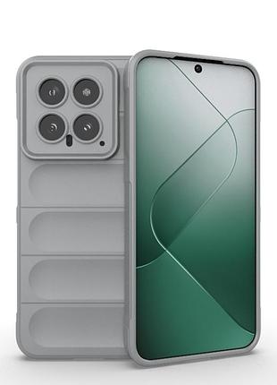 Чохол-накладка cosmic magic shield для xiaomi redmi note 14 сірий
