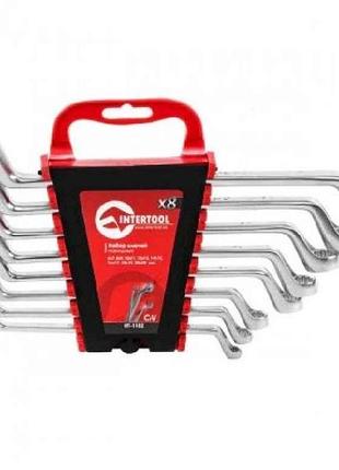 Набір ключів накидних, 8шт. 6-22мм ht-1102 тм intertool