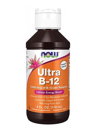 Вітамін b12, now foods, 118 мл, для щоденного раціону.