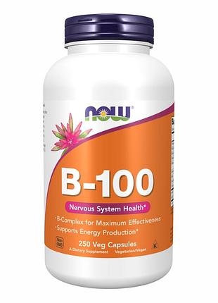 Витаминный комплекс b, now foods, 250 капсул, для ежедневного рациона.