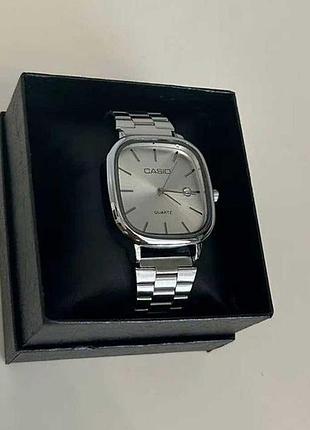 Часы casio vintage quartz аналоговый серебристый