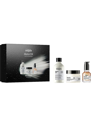 Набір - l'orеal professional serie expert metal detox meteora (шампунь/300ml + маска/250ml + олія/50ml)
