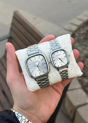 Парні годинники casio для чоловіка та жінки — стильний комплект для пари, чоловічий і жіночий годинник