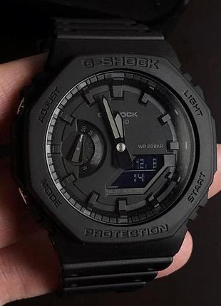 Мужские часы casio ga-2300 — спортивный, ударопрочный, аналогово-цифровой дисплей, подсветка