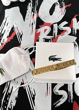 Чоловічий браслет lacoste — нержавіюча сталь 316l, золотистий колір, регульований розмір