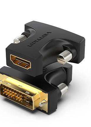 Адаптер vention hdmi female to dvi (24+1) male adapter black (ailb0)