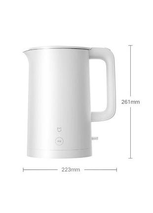 Электрочайник xiaomi mijia constant temperature electric kettle white+ (переходник на eu розетку) 3