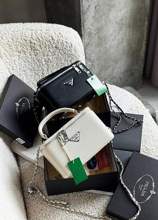 Сумка prada vanity case, сумка прада косметичка, сумка через плечо, кросс боди прада, брендовая сумка