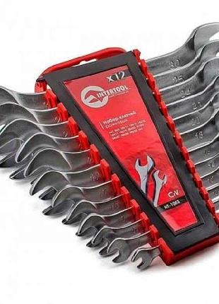 Набор ключей рожковых, 12шт. 6-32мм ht-1003 тм intertool