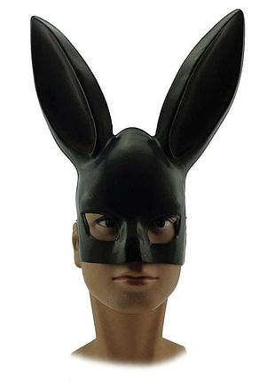 Маска кролик playboy lux (черная) 3