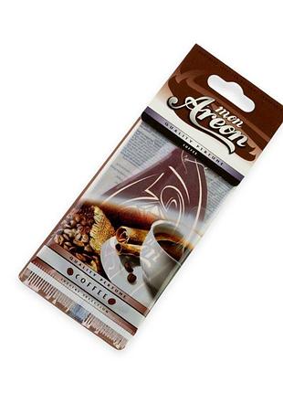 Ароматизатор на дзеркало сухий areon лист mon "coffee"