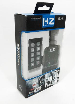 Трансмітер/модулятор h86bt, fm модулятор з bluetooth, fm трансмітер в машину, якісний фм модулятор 4