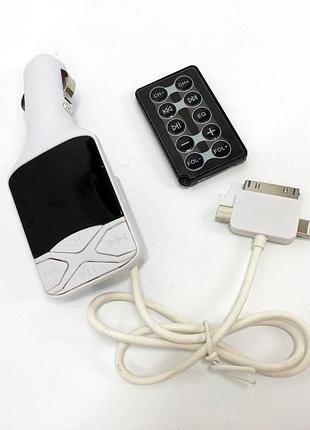Автомобильный fm трансмиттер модулятор cm i19a sd/usb, фм трансмиттер модулятор блютуз в прикуриватель 5