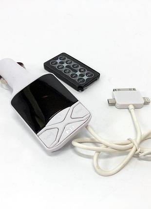 Автомобильный fm трансмиттер модулятор cm i19a sd/usb, фм трансмиттер модулятор блютуз в прикуриватель 7